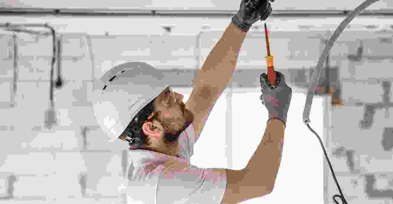 Spotlights of commercial shop electrical work